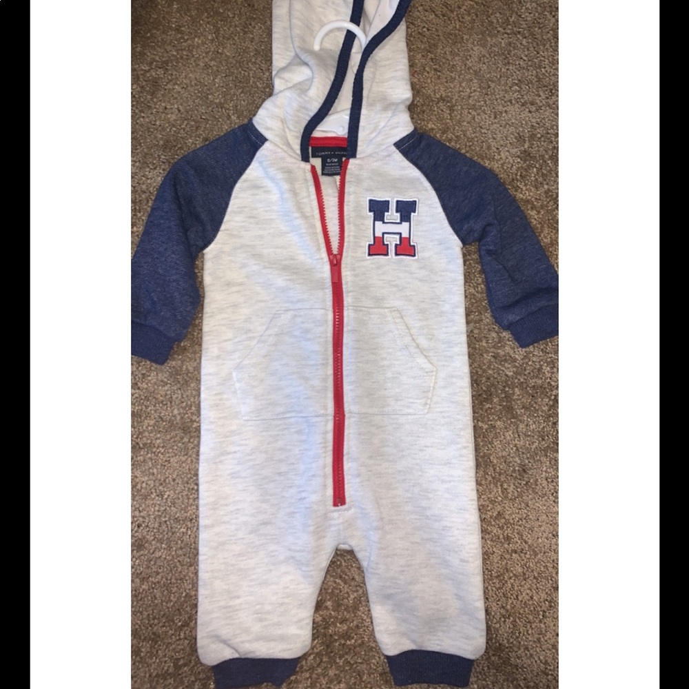 Tommy Hilfiger zip up onesie